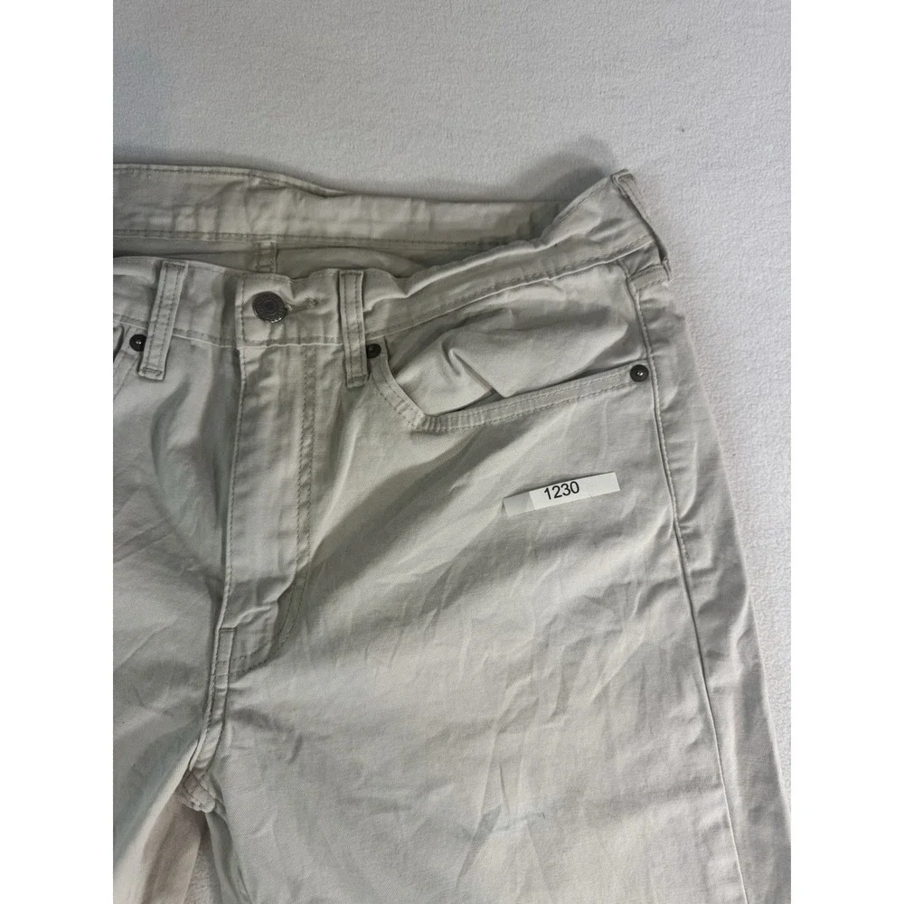 Levis 514 Straight Leg Jeans Men's 34x34 Medium Wash Beige Khaki Pants
